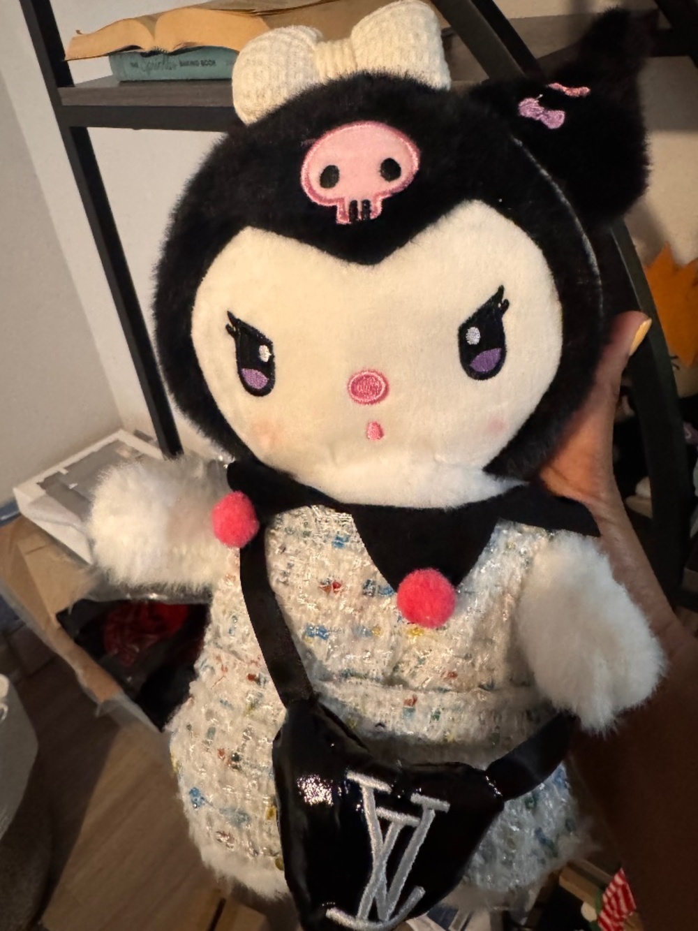 Kuromi Stuffed doll with LV bag accessory